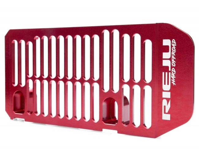 Factory Racing Aluminium Radiator Protectors Red