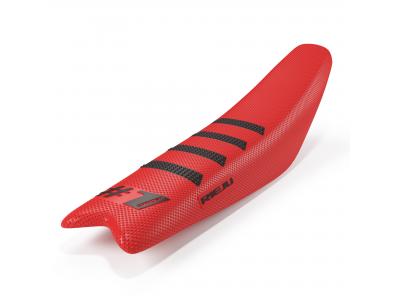 Onegripper Ribbed Seat Cover Rieju Edition Red/Balck