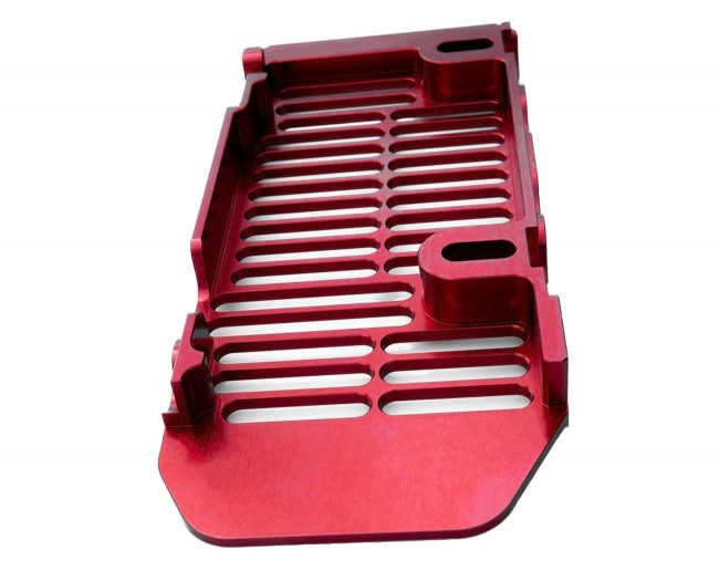 Factory Racing Aluminium Radiator Protectors Red