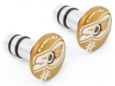 Handlebar Caps S3 End Too Ø14 mm Gold