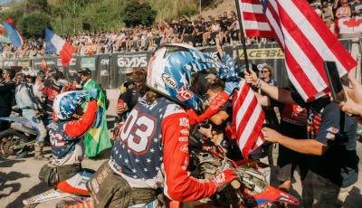 RACHEL GUTISH WINS A NEW WORLD TITLE WITH THE UNITED STATES TEAM AT THE 6DAYS IN PORTUGAL, RIDING THE RIEJU MRi