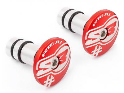 Handlebar Caps S3 End Too Ø14 mm Red