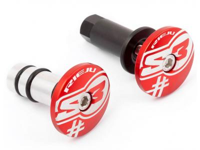 Handlebar End S3 5 Ø14 mm Red