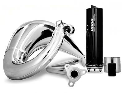 Exhaust VOCA Cross Chromed Black