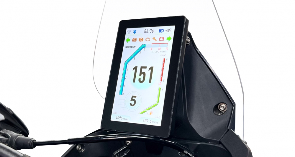 Vertical TFT Display with Mirror Link