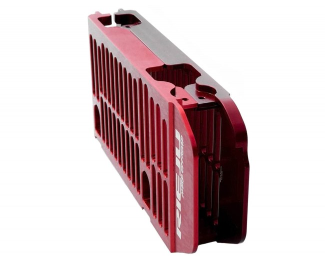 Factory Racing Aluminium Radiator Protectors Red