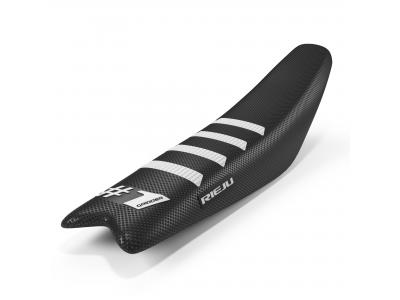 Onegripper Ribbed Seat Cover Rieju Edition Black/White