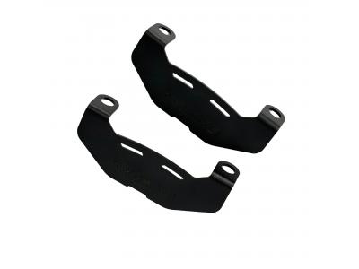 Front brake caliper protector for XPLORA made in aluminium, in texturized black colour, comes in set of 2.