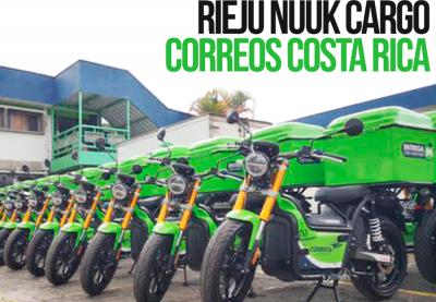 Rieju nuuk desembarca en costa rica con la entrega de la flota de motos eléctricas para correos