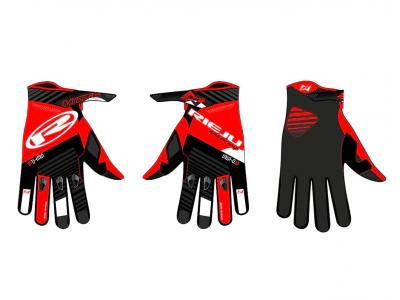 Gloves Hard Off-Road Black and Red
